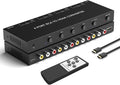 Azduou 4 AV to HDMI, 1080P/720P 4 Way RCA Composite CVBS AV Switch to HDMI