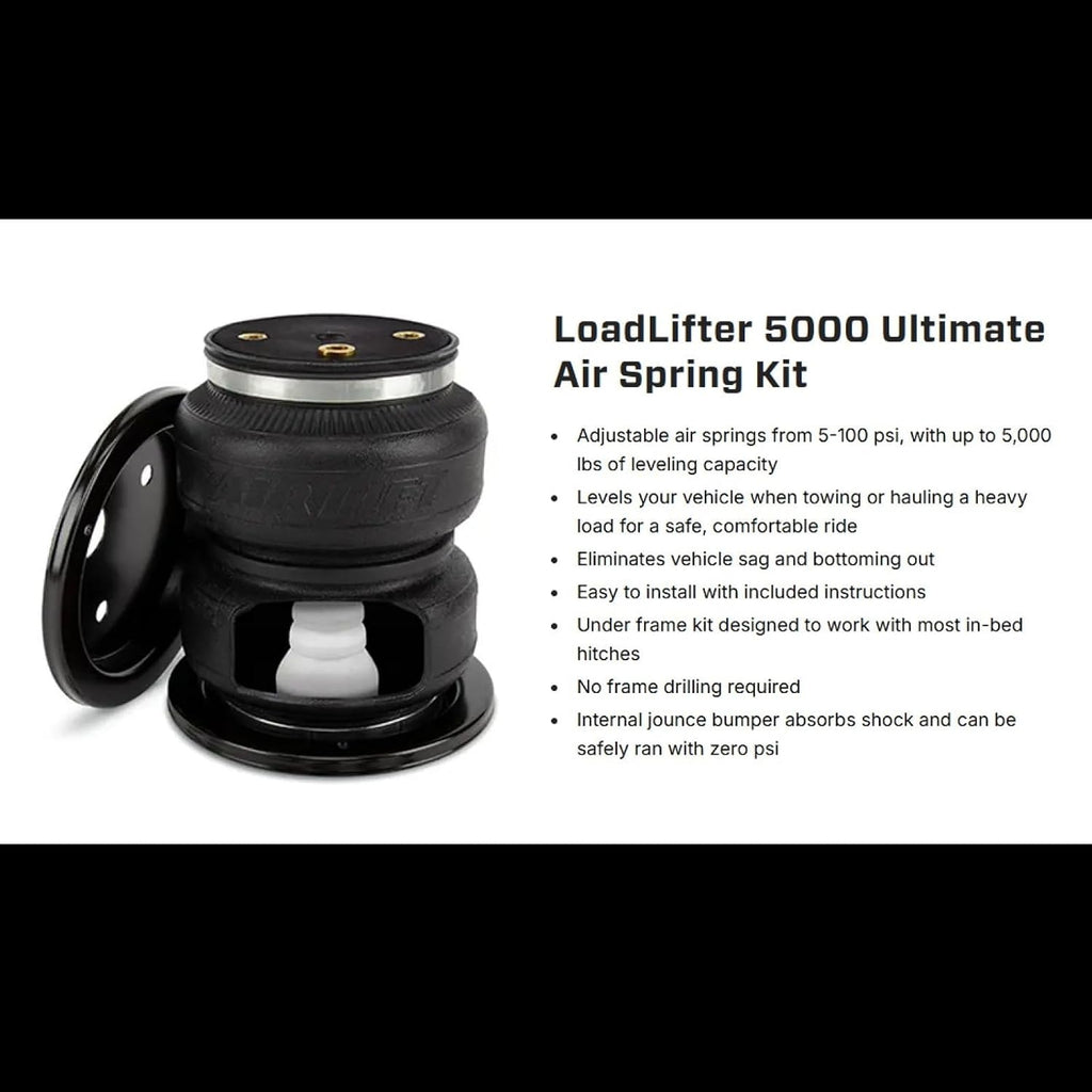 air lift loadlifter 5000 ultimate air spring kit, side view