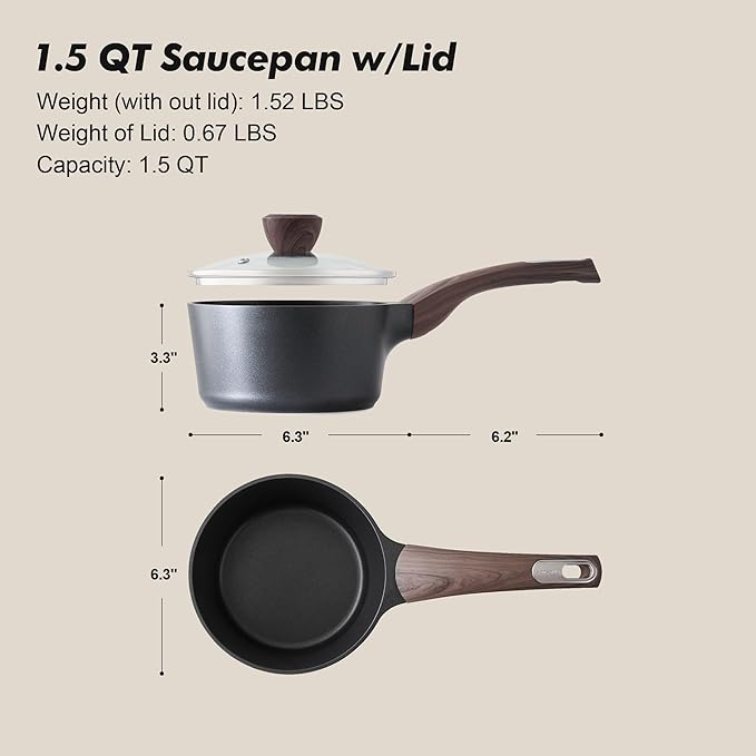SENSARTE Nonstick Sauce Pan