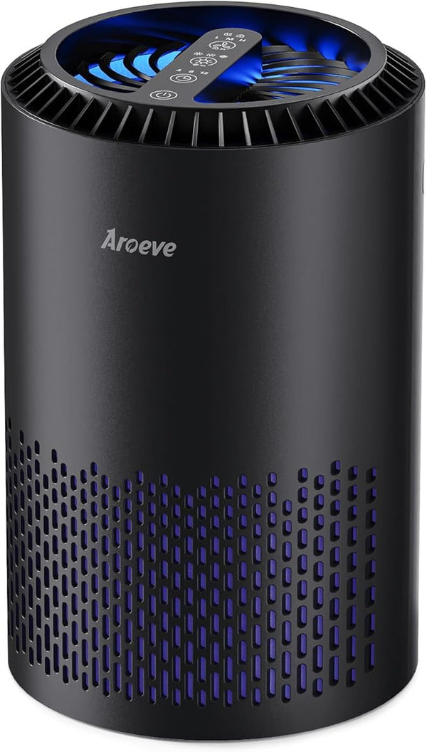 AROEVE Air Purifiers for Bedroom Home, Air Purifier For Smoke Pollen Dander