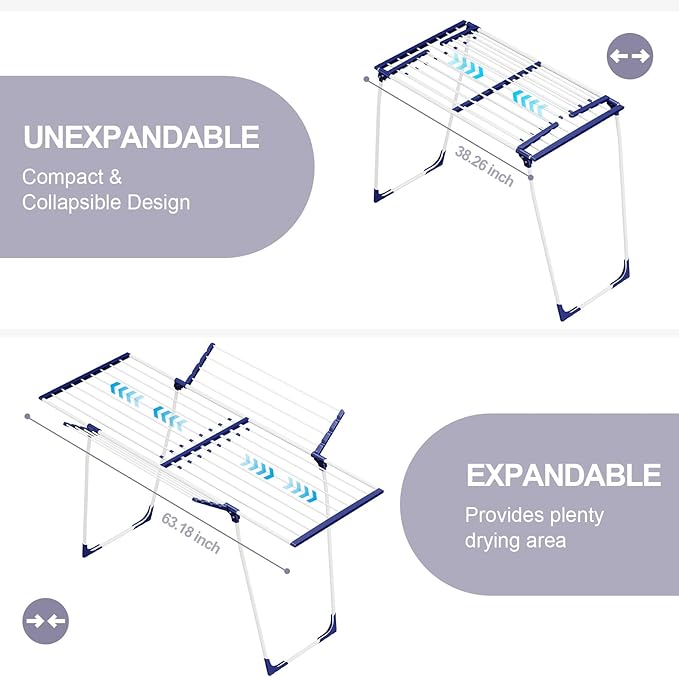 APEXCHASER Clothes Drying Rack