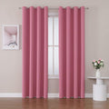ChrisDowa Room Darkening Curtains 108 Inches Long 2 Panels Set
