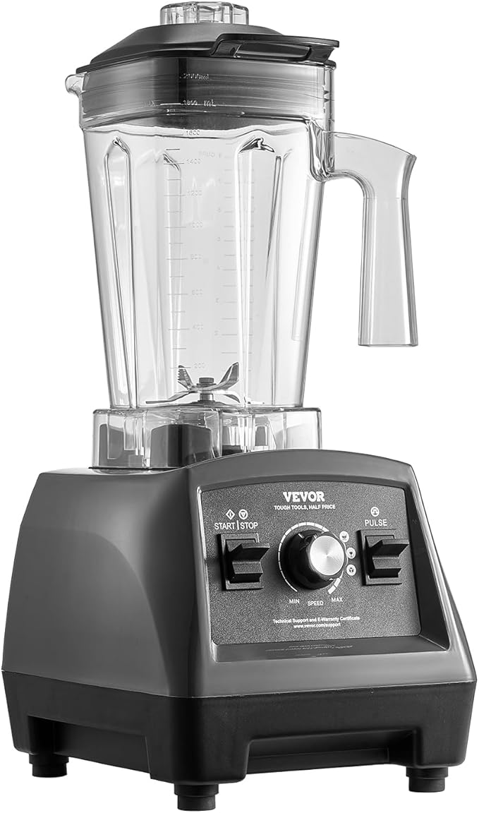 VEVOR Blender for Smoothies, 61 oz 1400W, Professional Blender