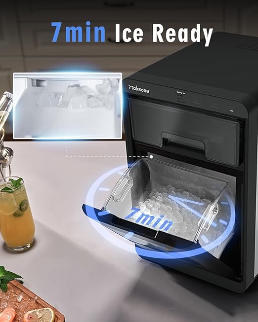 Maksone Countertop Nugget Ice Maker