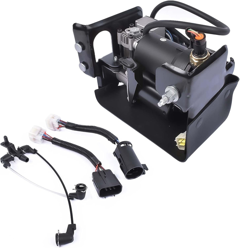 air suspension compressor pump replacement for 2001-2013 cadillac shown in use