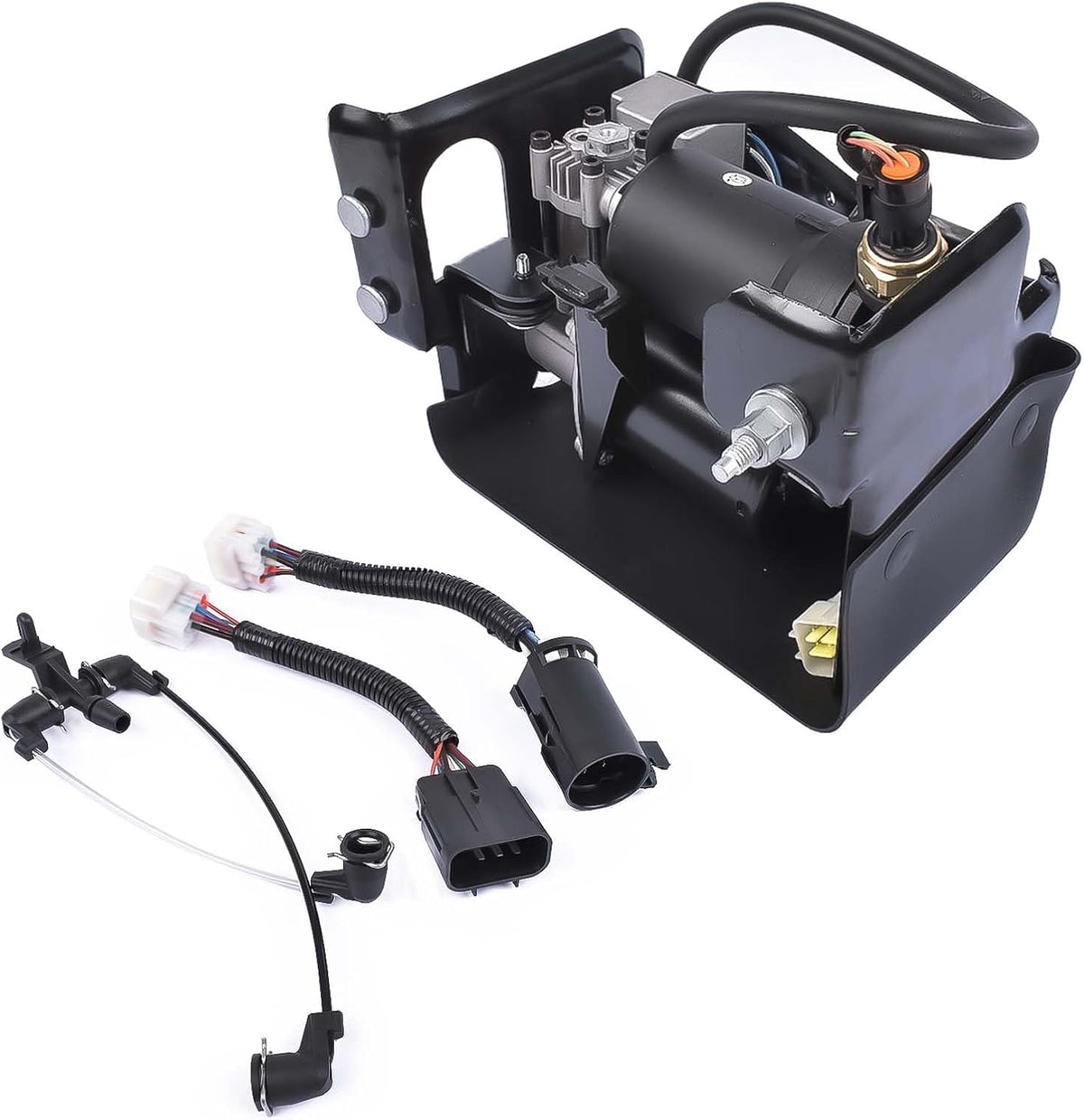 air suspension compressor pump replacement for 2001-2013 cadillac shown in use