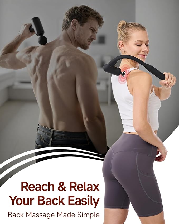 CAREKING Upgraded 2-in-1 Massage Gun