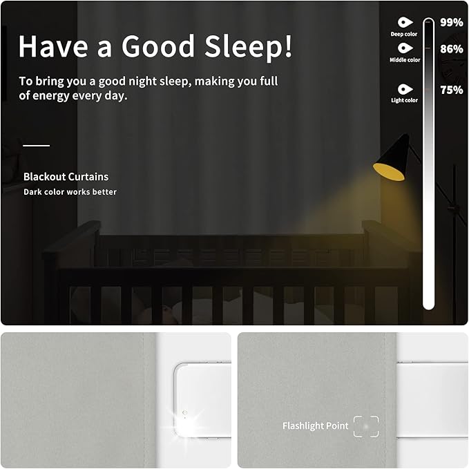 Easy-Going Blackout Door Curtains