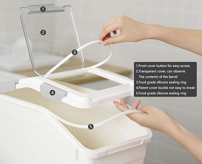 CITY BABY 2 Pack Airtight Flour Storage Container
