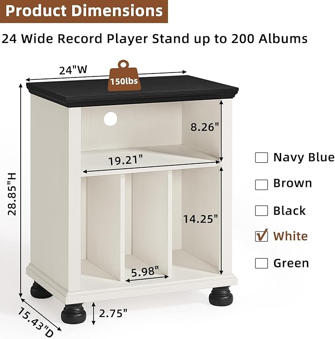 Joaxswe Record Player Stand