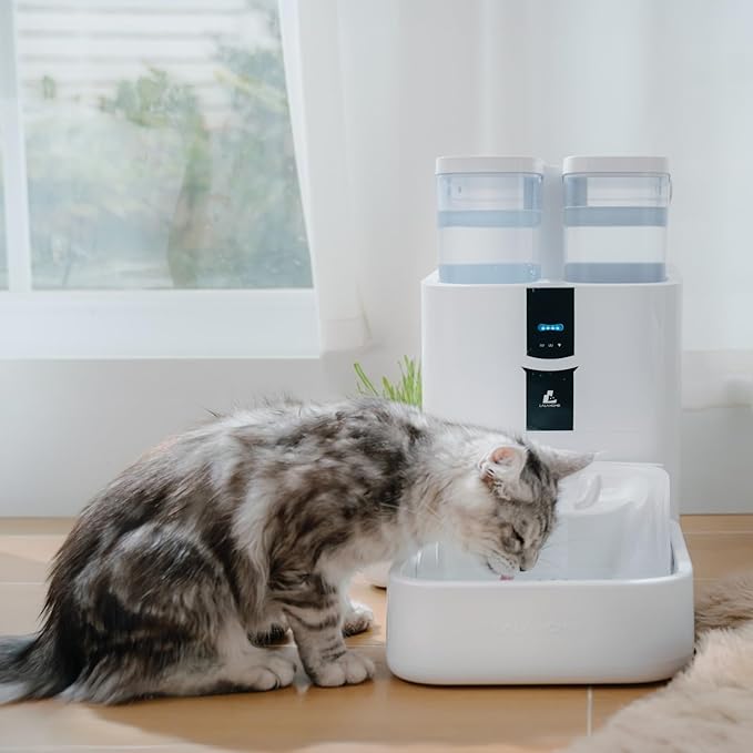 DailyFresh Cat Water Fountain 10L/338 oz Self Refilling, Pet Drinking Fountains