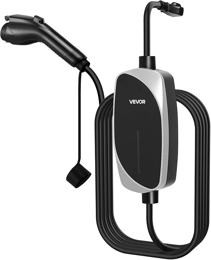 VEVOR Level 1&2 EV Charger, 16 Amp, Electric Vehicle Portable Charger