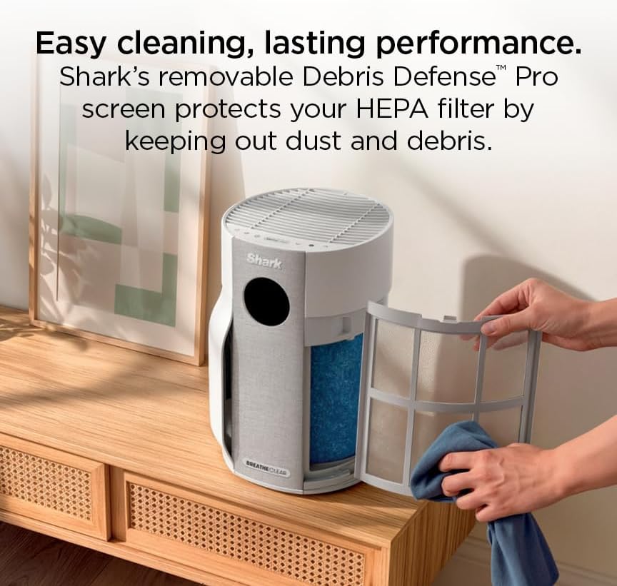 Shark BreatheClear Smart Air Purifier, HP162, Dove