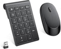 Wireless Number Pad, Lekvey Numeric Pad and Mouse Combo, Portable Slim 2.4GHz