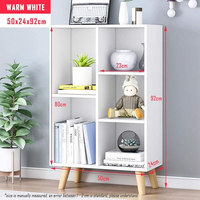 IOTXY Wooden Open Shelf Bookcase