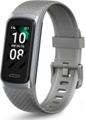 OCTANDRA Active 2 VeryFit Fitness Tracker Heart Rate SpO2 Blood Oxygen Saturation Sleep Monitor 1.05" Screen Activity Step Counter Pedometer IP68 Waterproof Smart Watches for Men Women (Grey)