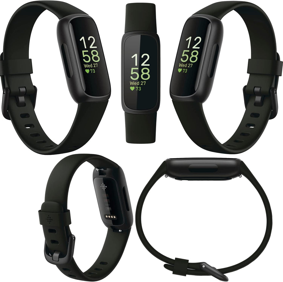 fitbit inspire 3 health & fitness activity tracker shown in use
