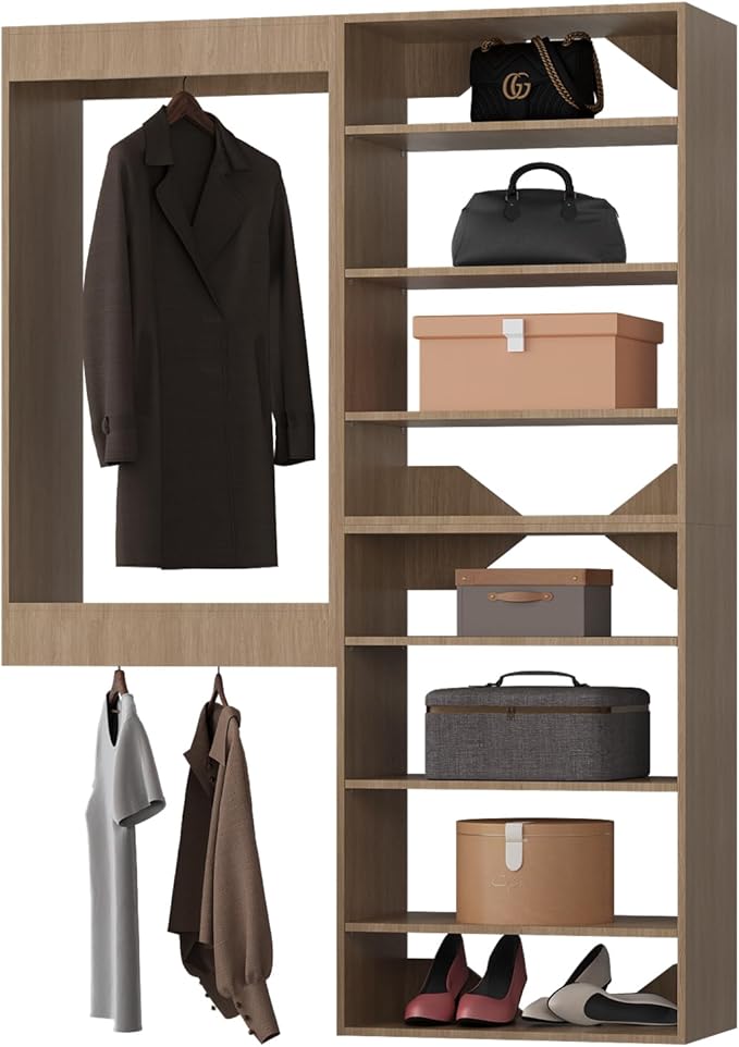 Modular Closet System, Wood Storage