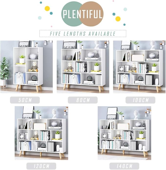 IOTXY Wooden Open Shelf Bookcase