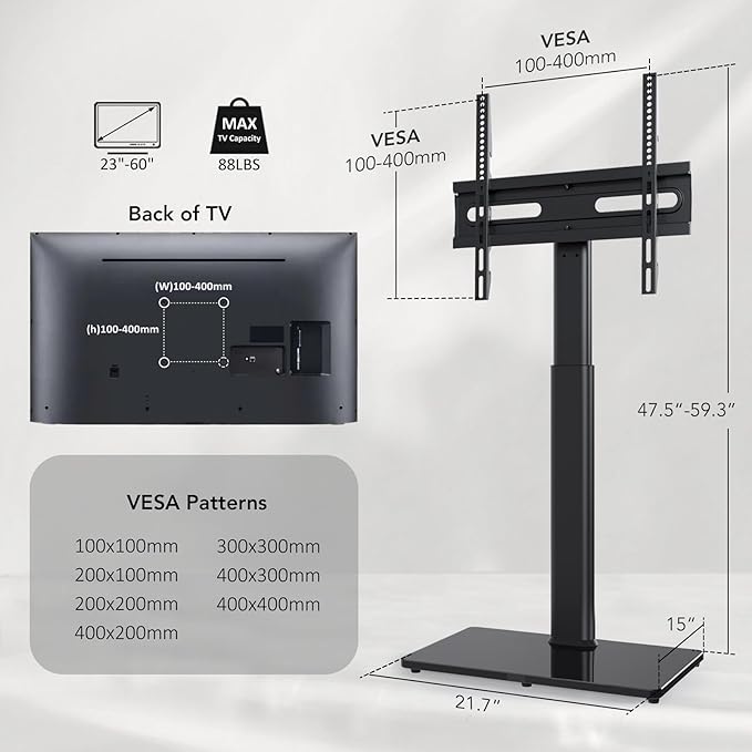 AX WABER Universal TV Floor Stand