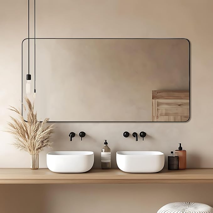 ANDY STAR Black Bathroom Mirrors