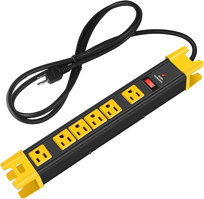 CCCEI Heavy Duty Power Strip Surge Protector