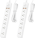 2 Pack Power Strip Surge Protector