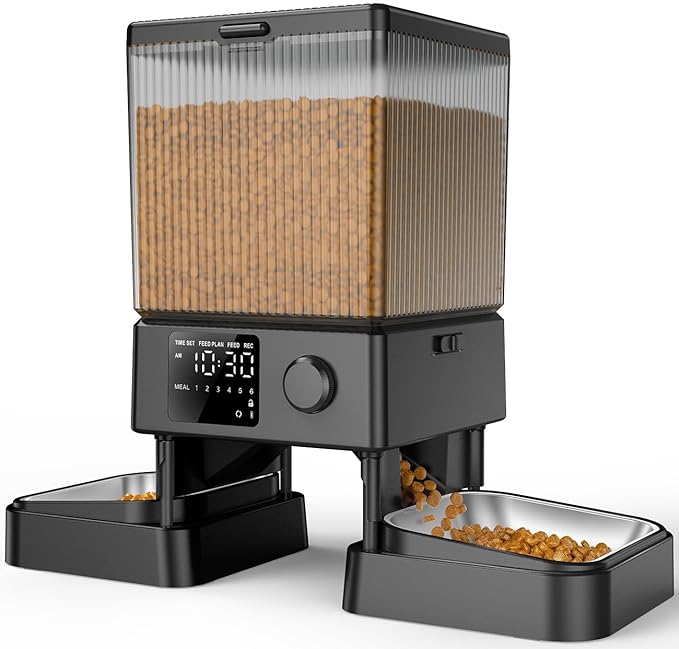 oneisall Automatic Cat Feeder for 2 Cats, 20 Cups/5L Automatic Cat Food