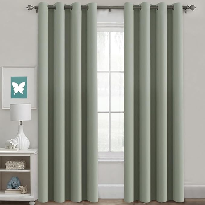 H.VERSAILTEX Light Sage Green Curtains