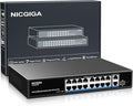 16 Port PoE Switch Unmanaged, 16 Port PoE+@250W, 2 Gigabit Uplink Ports