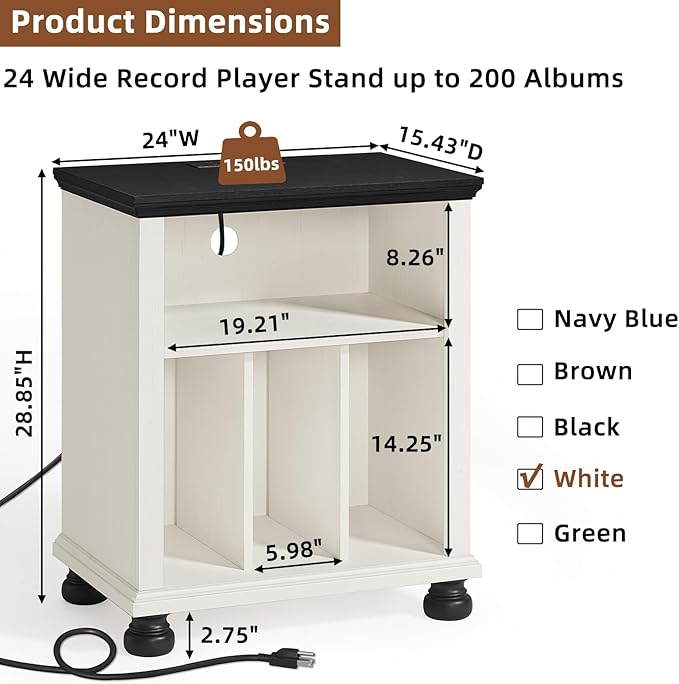 Joaxswe Record Player Stand