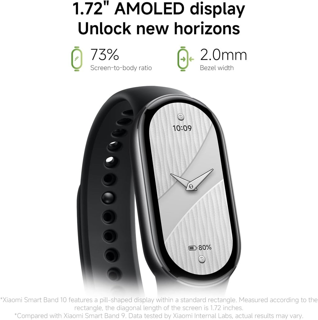 xiaomi mi smart band 10 (2025) global version, close-up detail