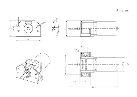 6v 12V18V 24v 200W-DC Planet Gear Motor 350kg.cm High Torque Mini Metal Geared