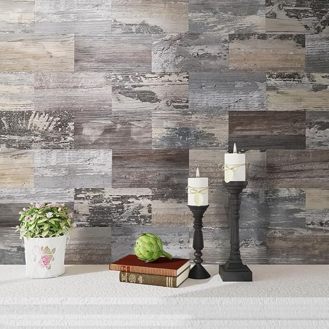 AULIGET 100-Piece Subway Tiles Peel and Stick Backsplash PVC Tile, Laundry Room
