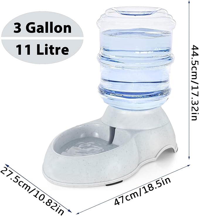 Pet Water Dispenser Station for Large Dogs and Cats, 3 Gallon/11L Gravity