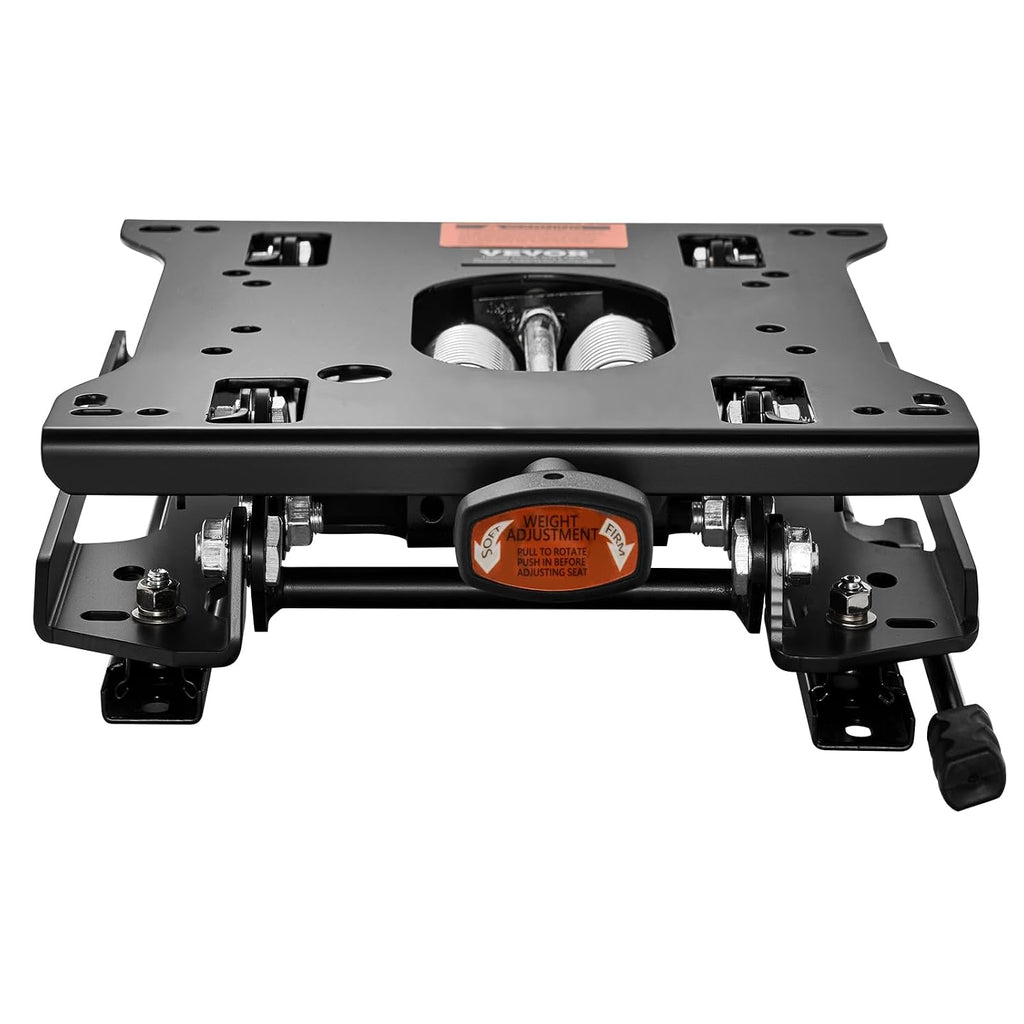 VEVOR Seat Suspension Kit with Seat Slider Track, Universal Air Ride Seat Suspension for Zero Turn Lawn Mower, 6in Front-to-Back Adjustable, Tractor Seat Suspension ‎Kit for Forklift, Bulldozers