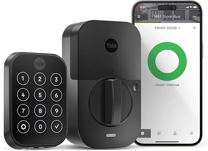 Yale Assure Lock 2 with Wi-Fi – Black Suede Smart Lock