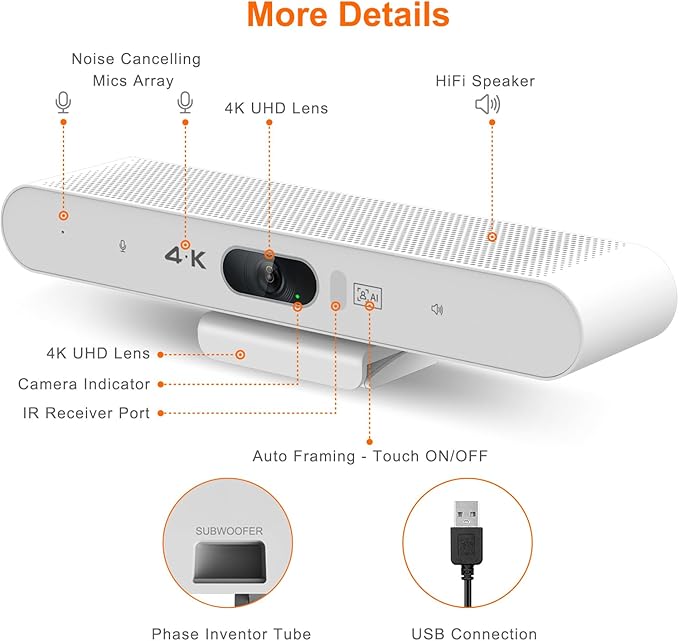 RayBit 4K Video Conference Room Camera System
