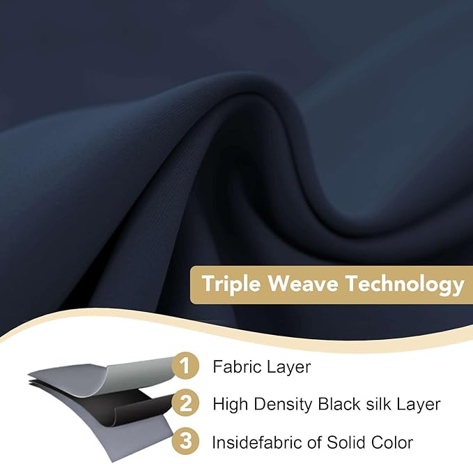 H.VERSAILTEX Ultra Thick and Soft Blackout Curtains