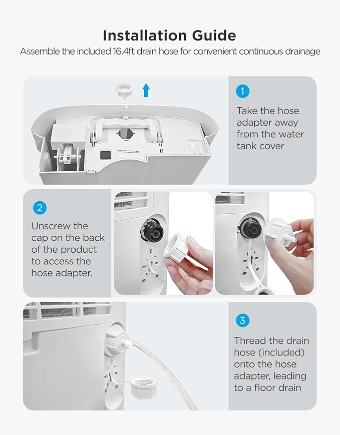 GoveeLife Dehumidifier for Home 4, 500 Sq. Ft. 50 to 137 Pint