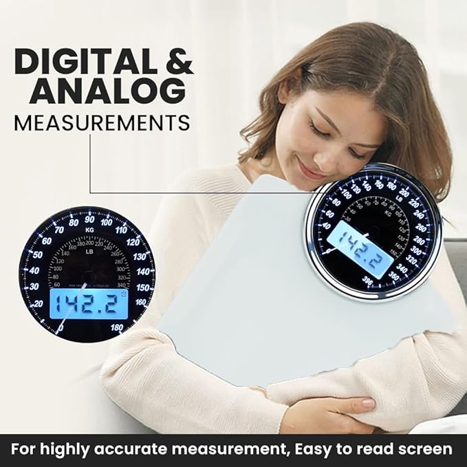 EILISON Highly Advance 2-in-1 Digital & Analog Weighing Scale