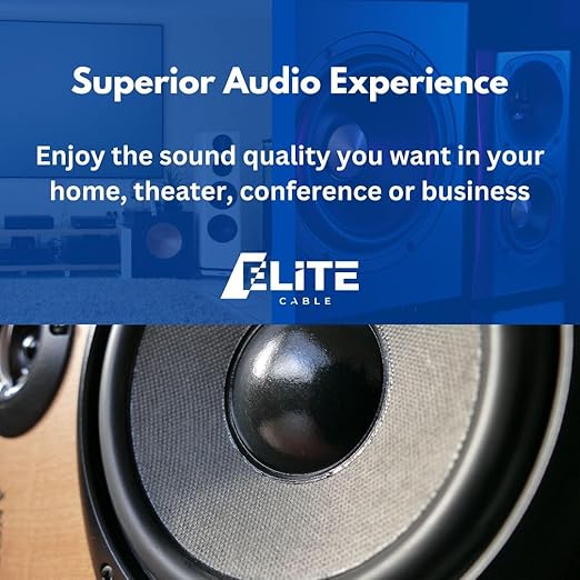 Elite 16/2 Speaker Wire 100ft, UL Listed,