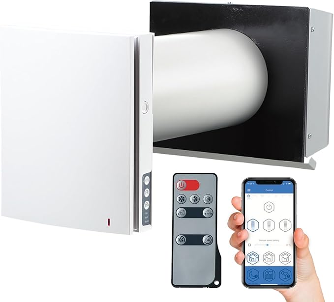 VENTS-US TwinFresh Expert RW1-85-2 V.2 Ductless Through the Wall Ventilation Fan