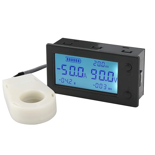 DROK Voltage Amp Meter DC, Battery Monitor DC 0-300V 200A, Ammeter Voltmeter