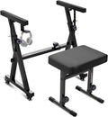 Liquid Stands Piano Keyboard Stand and Bench Set