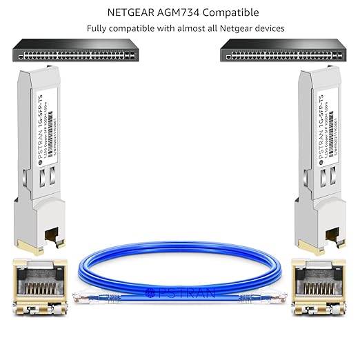 OPSTRAN 1000BASE-T SFP RJ45 Copper Transceiver Module Compatible (4 Pack)
