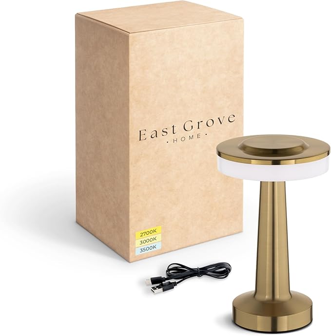 Radiance LED Cordless USB-C Re-Chargeable Desk Lamp, 5200mAh Battery Operated