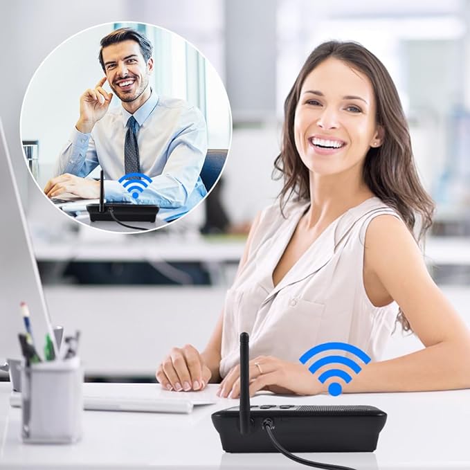 Wuloo Intercoms Wireless for Home 1 Mile Range 22 Channel 100 Digital Code