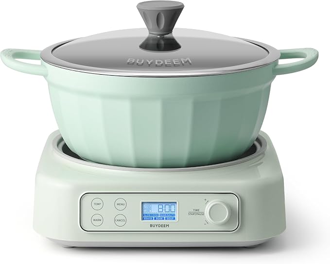 BUYDEEM 5-in-1 Slow Cooker 4.7QT