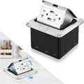 Vagueior Recessed Floor Electrical Outlet Kit, Waterproof Electrical Outlet